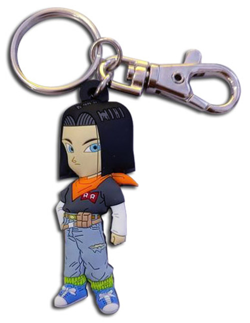 Dragon Ball SD Android 17 Anime PVC Keychain GE-85375