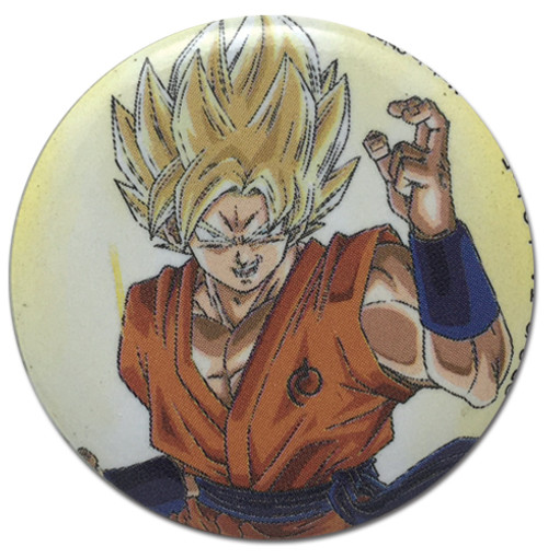 Dragon Ball Super Goku with Fighting Spirit 1.25" Anime Button GE-18460