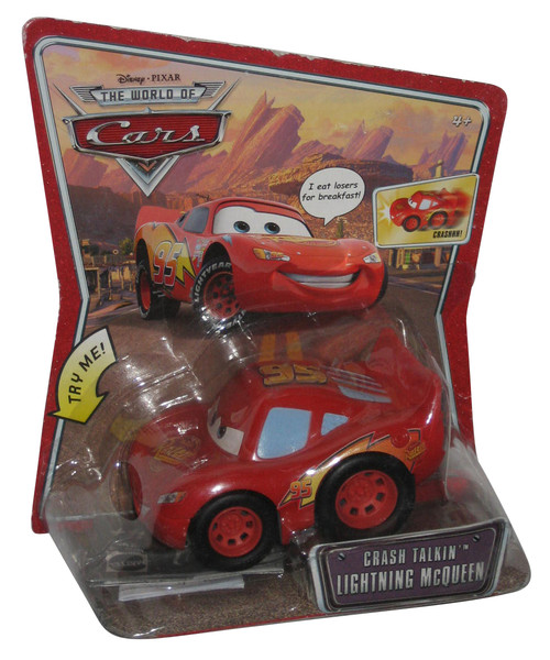 Disney Pixar Cars Movie Crash Talkin' Lightning McQueen Toy Car