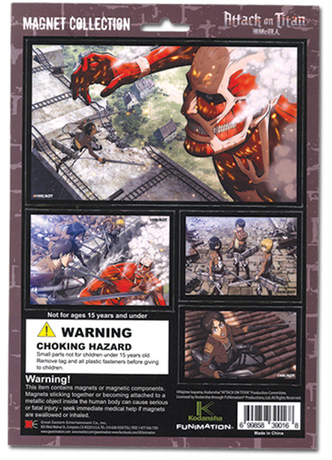 Attack On Titan Anime Magnet Set GE-39016
