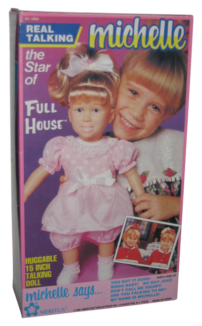 Full House Michelle Mary Kate & Ashley (1990) Meritus Real Talking 15" Toy Doll