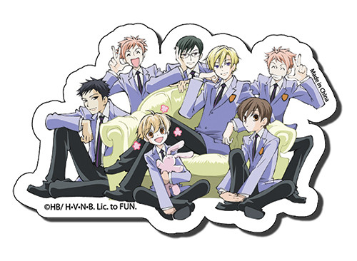 Ouran High School Host Club Characters Anime Sticker Set GE-55377