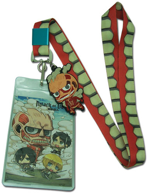 Attack On Titan Anime Lanyard Neck Strap w/ Charm GE-37671