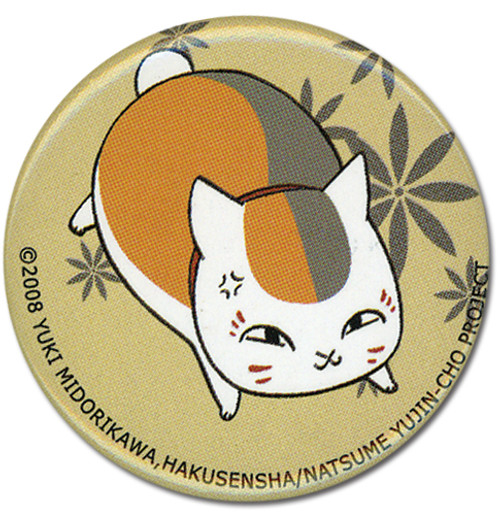 Natsume's Book of Friends Running Nyanko Anime 1.25" Button GE-16155