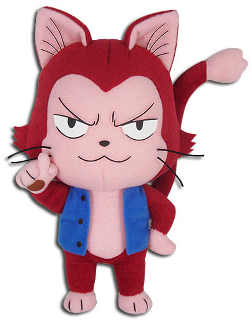 Fairy Tail S7 Lector Exceed Red Cat Anime 8-Inch Toy Plush GE-52935