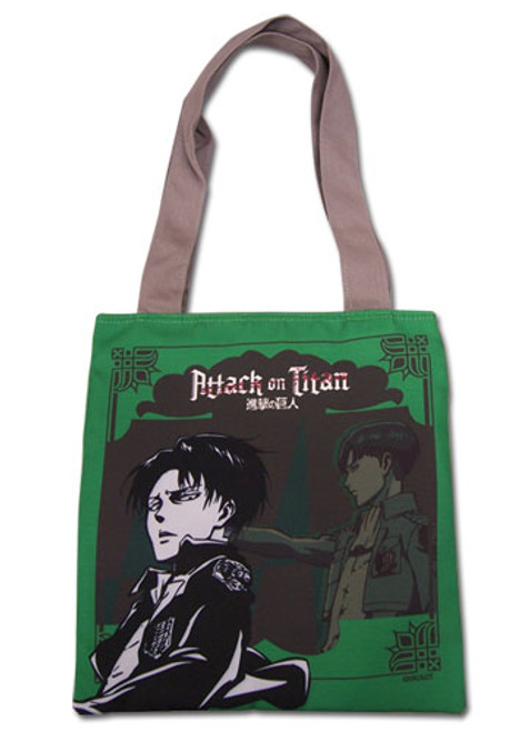 Attack On Titan Levi Anime Green Tote Bag GE-82276