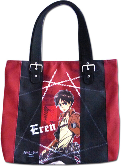 Attack On Titan Eren Red & Black Licensed Anime Bag GE-84517