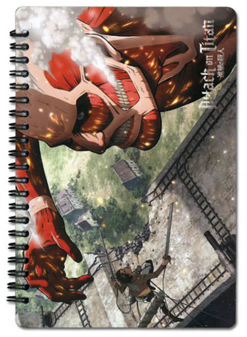 Attack On Titan Eren vs Colossal Titan Anime Spiral Notebook GE-43167