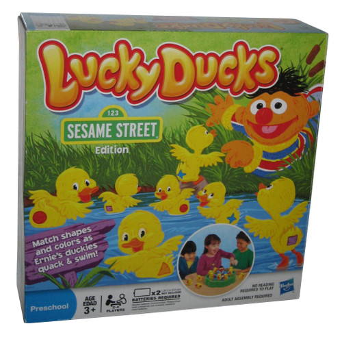 Sesame Street Lucky Ducks Edition Match Shapes Colors Game - Complete!