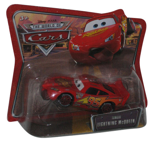 Disney Cars Movie Tongue Lightning McQueen Short Card Die-Cast Toy Car