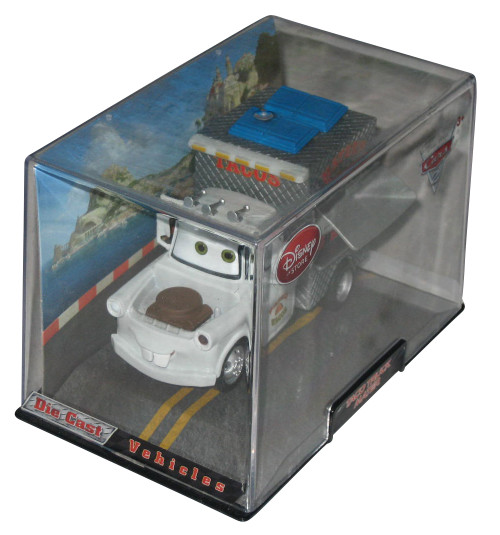 Disney Store Cars 2 Movie Taco Truck Mater 1:43 Toy Car w/ Plastic Case