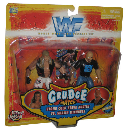 WWF Grudge Match 2 (1998) Jakks Pacific Stone Cold Steve Austin & Shawn Michaels Figure Set 2-Pack