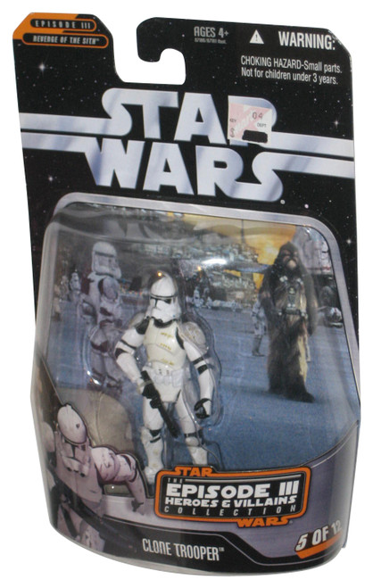 Star Wars Episode III Heroes & Villains Collection (2006) Hasbro Clone Trooper Figure