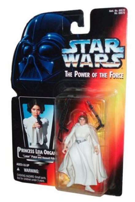 Star Wars Power of The Force (1996) Princess Leia Organa Red Card Figure -