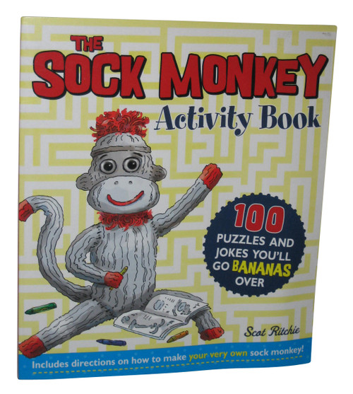 The Sock Monkey Kids Children Puzzle and Jokes Activity Book