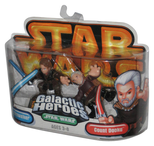 Star Wars Galactic Heroes (2006) Hasbro Count Dooku & Anakin Skywalker Figure Set