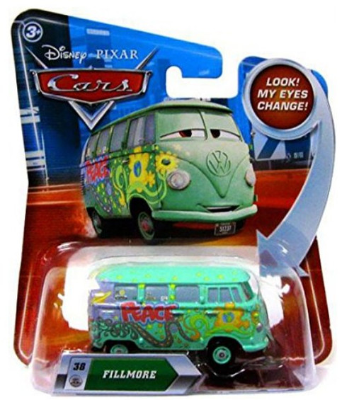 Disney Cars Lenticular Eyes Change Fillmore Die Cast Toy Car #38