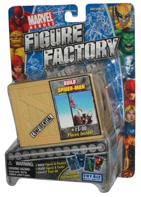 Marvel Build Figure Factory (2005) Toy Biz Spider-Man Park Ave w/ Crate