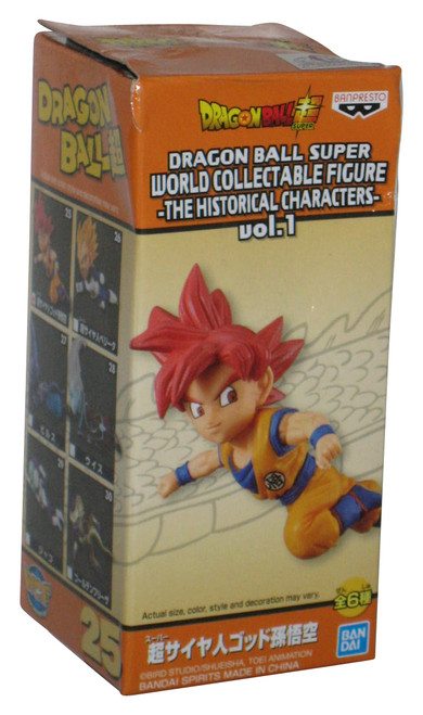 Dragon Ball Super Saiyan Goku Banpresto WCF Vol. 1 Historical Characters 3-Inch Figure #25
