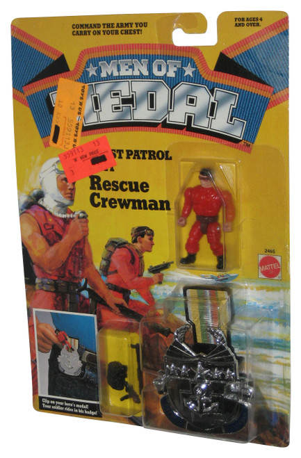 Men of Medal Coast Patrol Unit Rescue Crewman (1988) Mattel Figure w/ Medal Badge