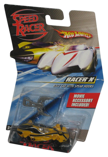Speed Racer Movie Hot Wheels (2007) Mattel Racer X Toy Car w/ Spear Hooks