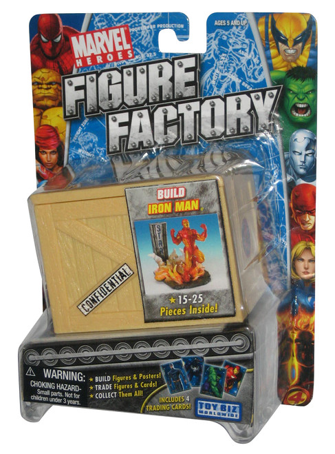 Marvel Build Figure Factory (2005) Toy Biz Iron Man w/ Cards
