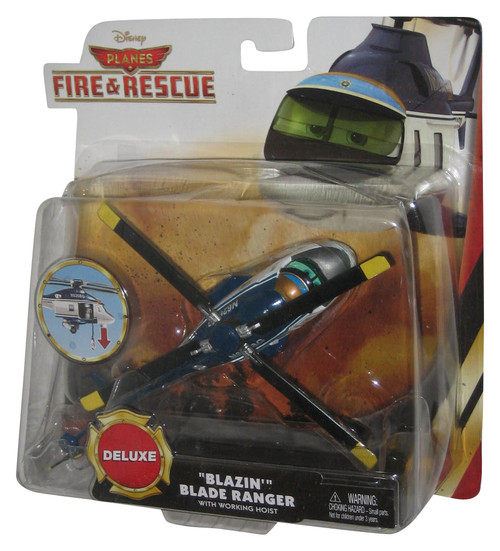 Disney Planes Fire and Rescue Deluxe Blazin' Blade Ranger (2014) Mattel Toy Plane w/ Working Hoist