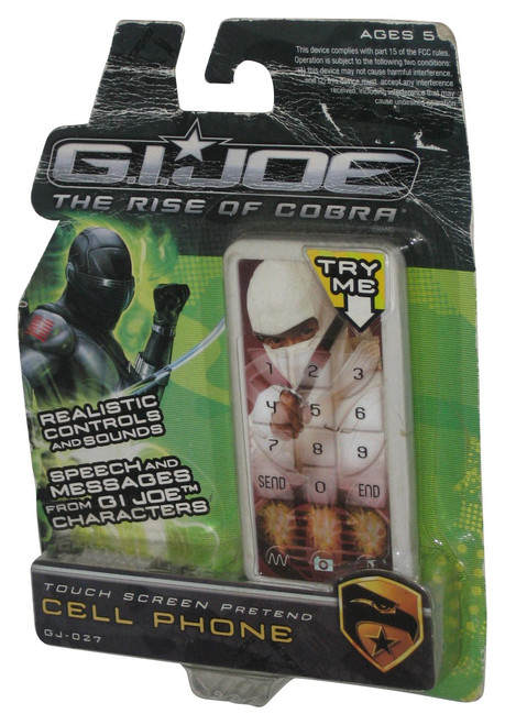 GI Joe Rise of Cobra Storm Shadow (2009) Hasbro Touch Screen Pretend Realistic Sounds & Speech Toy Cell Phone