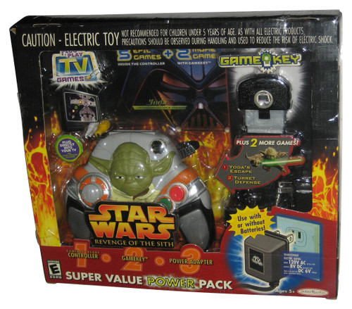 Star Wars Revenge of The Sith Yoda (2005) Jakks Pacific Electronic Toy Plug & Play TV Video Game