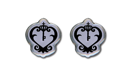 Black Butler Sebastian's Watch Emblem Anime Earrings GE-35565