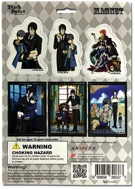 Black Butler Book of Circus Anime Magnet Set GE-39037