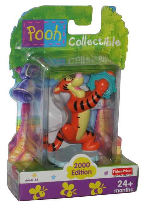 Disney Winnie The Pooh Collectible (2000) Fisher Price Tigger w/ Tambourine 3-Inch Figure