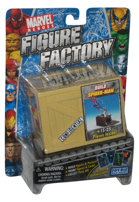 Marvel Build Factory (2005) Toy Biz Spider-Man Figure w/ Crate
