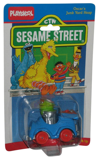Sesame Street Playskool (1986) Oscar The Grouch Junk Yard Heap Die-Cast Metal Toy Car