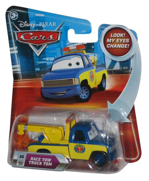 Disney Pixar Cars Movie Lenticluar Eyes Change Race Tow Truck Tom #45 Toy