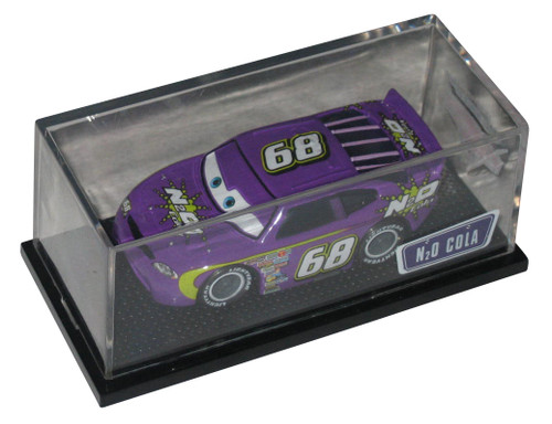 Disney Cars Movie (2008) Mattel N2O Cola Purple Die-Cast Toy Car w/ Plastic Display Case