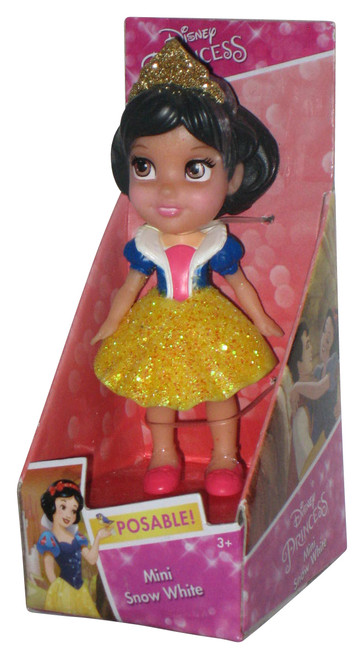 Disney Princess Mini Snow White 3.5-Inch Posable Doll w/ Glitter Dress & Crown