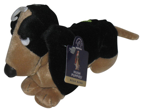 Hush Puppies Applause Black & Brown Hound Dog Bean Bag Plush
