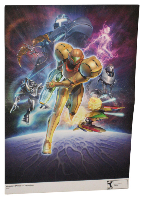 Nintendo Power Metroid Prime 3 Corruption Wii Double-Sided Poster