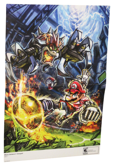 Nintendo Power Mario Strikers Charged & Metroid Prime 3 Corruption Wii Double Sided Poster