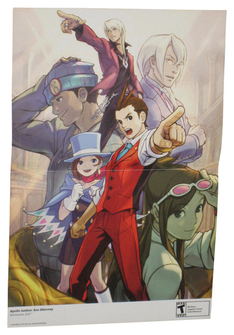 Nintendo Power Apollo Justice Ace Attorney & Ninja Gaiden Dragon Sword Double Sided Poster