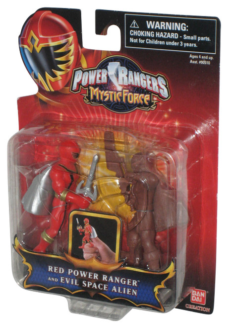 Power Rangers Mystic Force Evil Space Alien & Red Ranger (2006) Bandai Figure Set