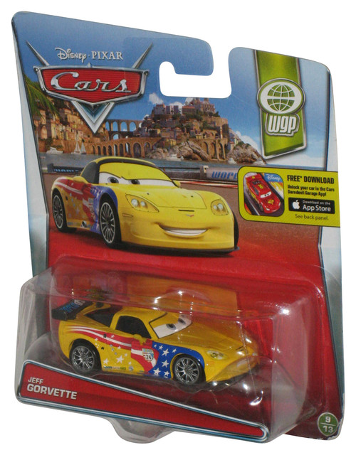 Disney Pixar Cars Movie Jeff Gorvette WGP (2015) Mattel Die Cast Toy Car