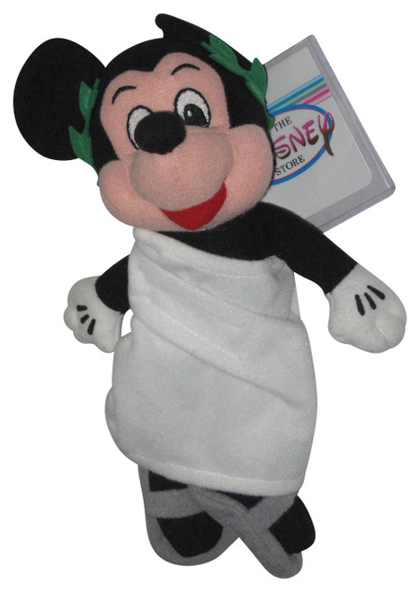Disney Store Mickey Mouse Toga 9-Inch Bean Bag Toy Plush w/ Tag - (Theme Parks Exclusive)