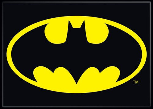 DC Comics Batman Black & Yellow Logo Magnet 22232DC
