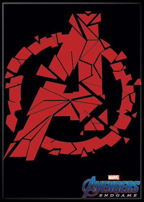 Marvel Comics The Avengers Logo Black Magnet 73184MV