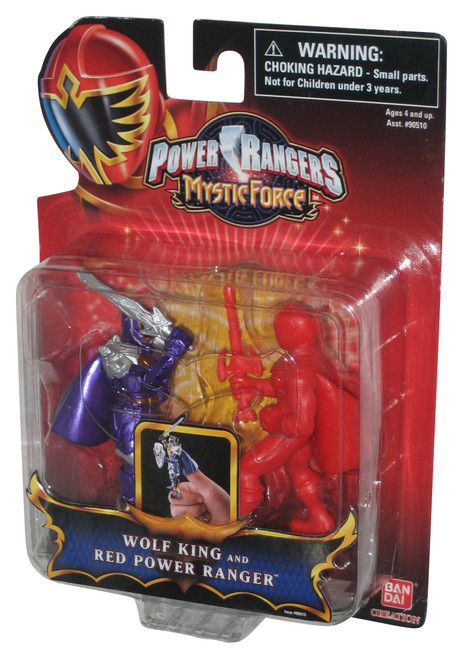 Power Rangers Mystic Force Wolf King & Red Ranger (2006) Bandai Figure Set