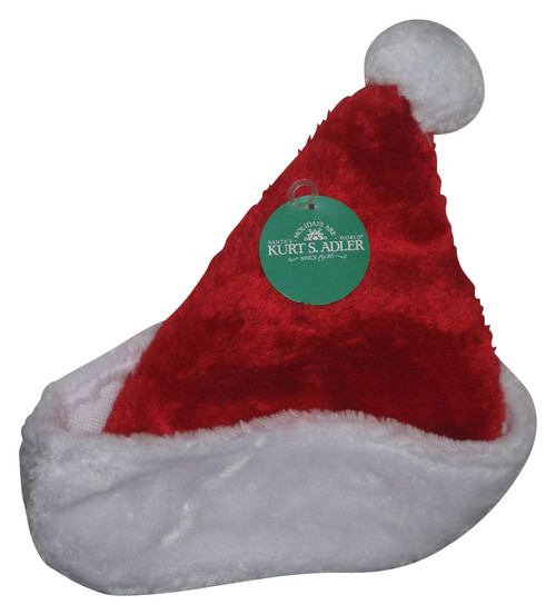 Kurt S. Adler Holidays Are Santa's World Christmas Holiday Red & White Hat