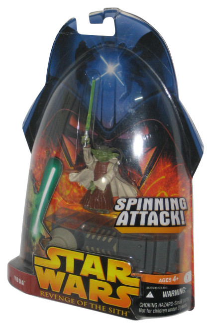 Star Wars Revenge of The Sith (2005) Yoda Spinning Attack Action Figure #26