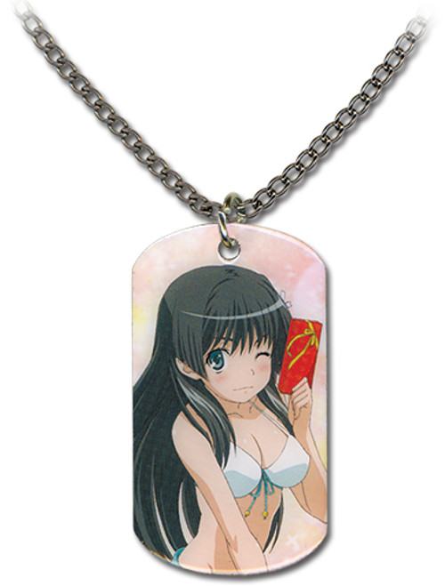 A Certain Scientific Railgun Saten Swimwear Dog Tag Anime Necklace GE-35610